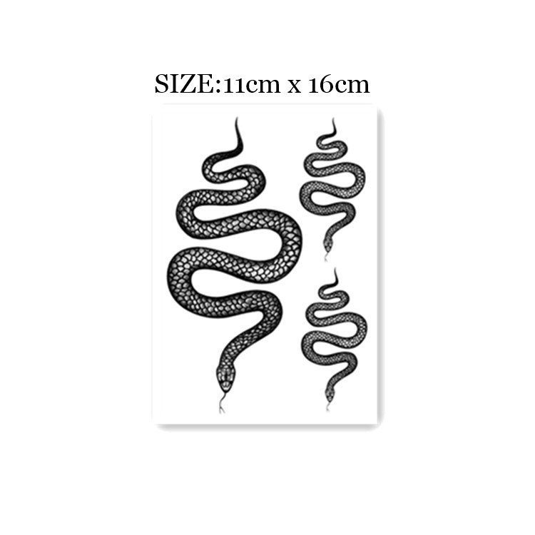 46+ Small Black And White Snake Tattoo Background