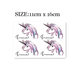 Flower-armed girl TATTOO X120 Harajuku letter unicorn soft girl tattoo stickers 4 pieces each