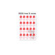 Flower Arm Girl TATTOO 258 ins red daisy love cute tattoo stickers, one piece has 20 groups