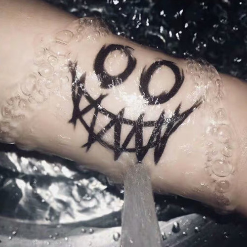 花臂少女TATTOO X33万圣节暗黑系小丑鬼脸笑脸逼真纹身贴持久防水 - 图1