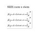 Flower Arm Girl TATTOO X225 letter dandelion petals shoulder clavicle tattoo stickers 3 pieces each