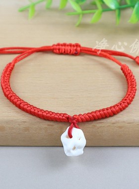 红绳五彩绳桃篮猪精骨手链脚链