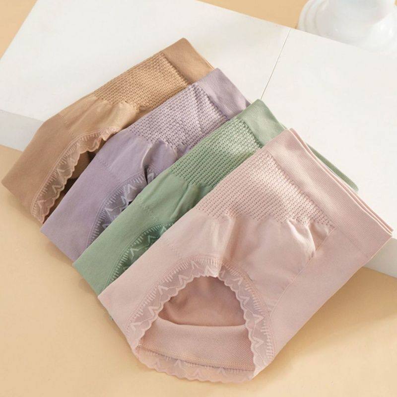 芬诗绮4条中腰内裤女纯棉裆抗菌大码提臀收腹新款网红爆款三角裤,淘宝优惠券,粉丝福利购,淘宝优惠卷