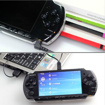 Black Point PSP3000 ສາຍ USB retractable data PSP2000 ດາວໂລດສາຍສາກໄຟ PSP ສາຍສາກ