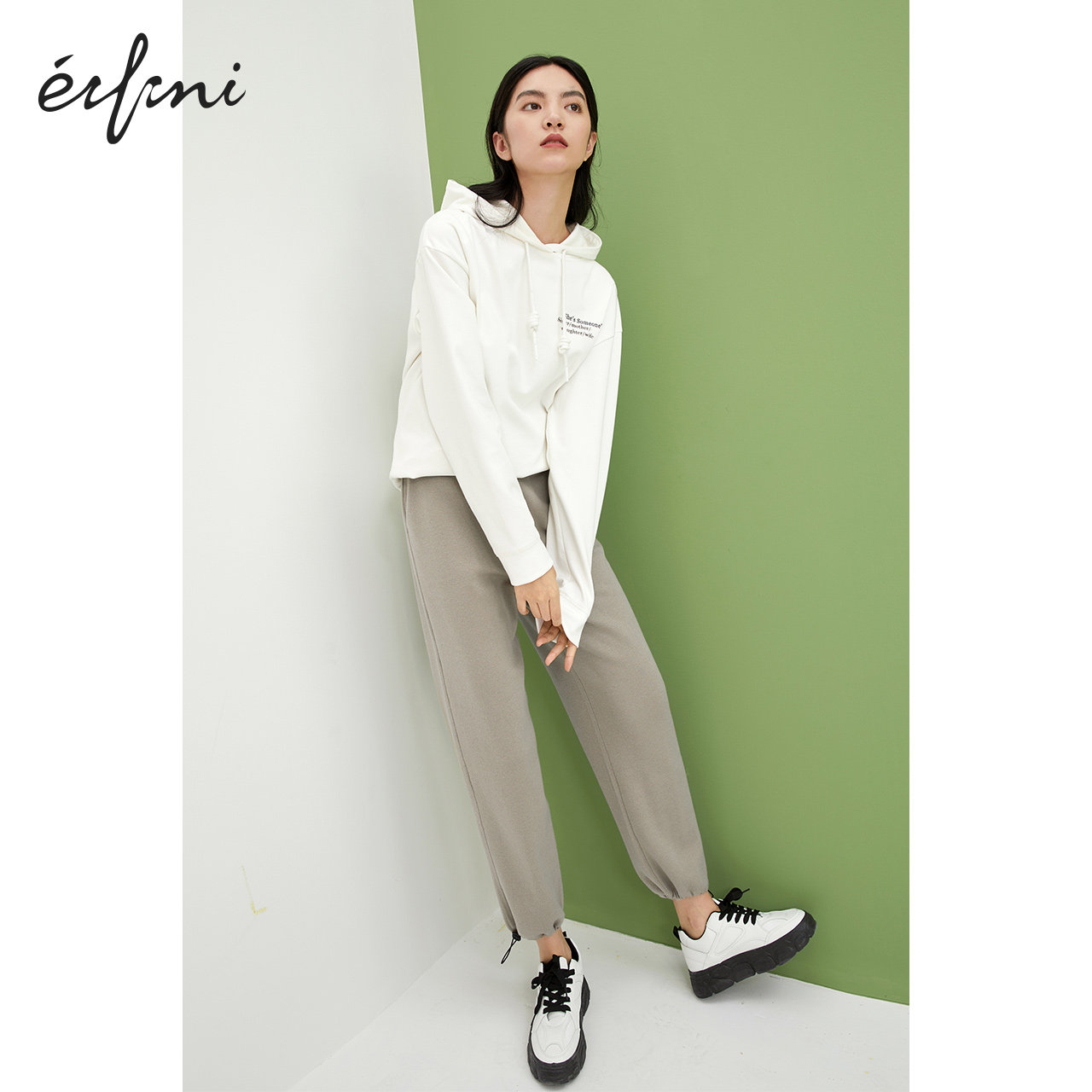 伊芙丽针织女2020年新款韩版休闲裤 伊芙丽旗舰休闲裤