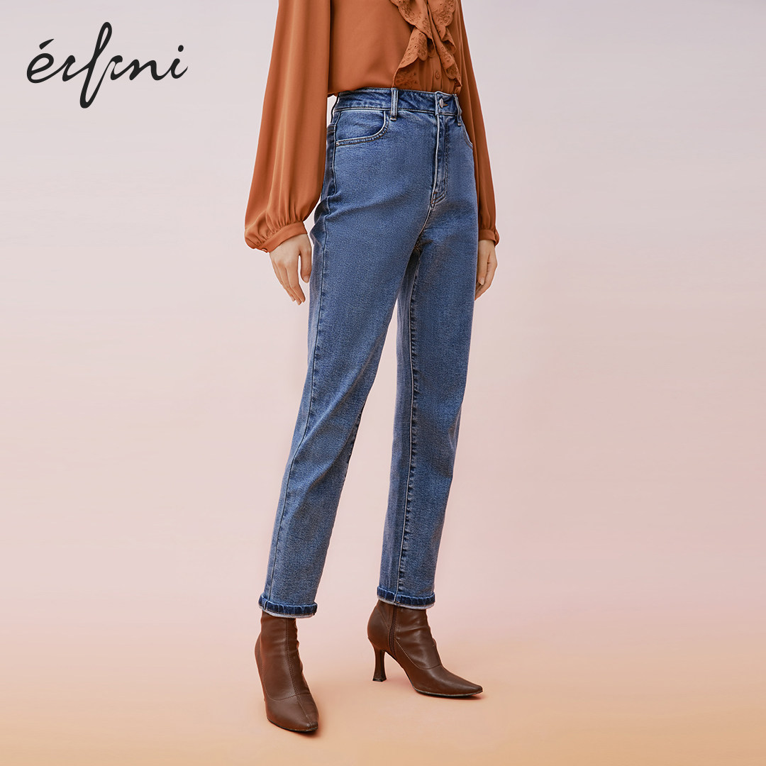 伊芙丽2020新款春秋装薄款牛仔裤 伊芙丽旗舰牛仔裤