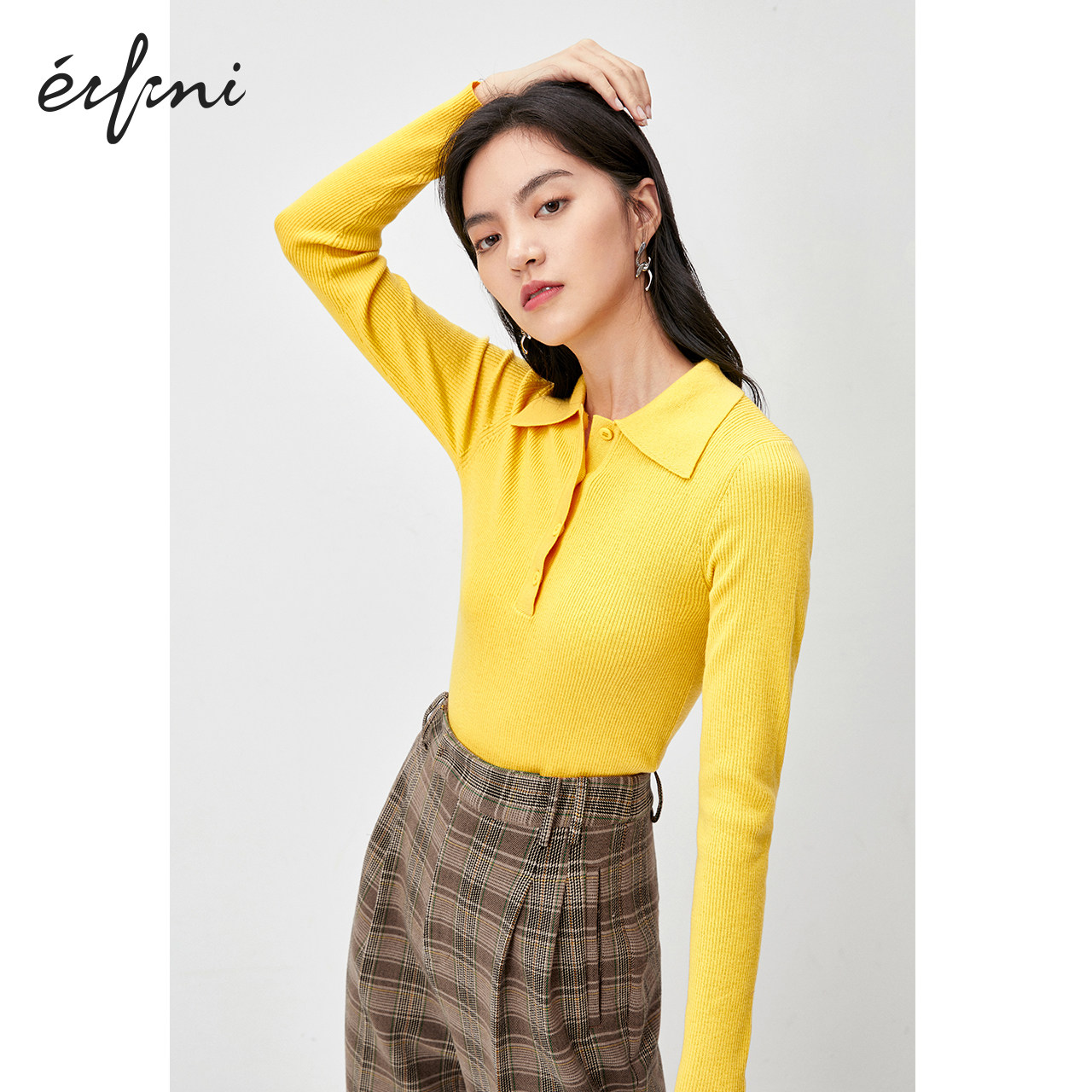 伊芙丽早秋2020年秋冬装新款针织衫 伊芙丽旗舰毛针织衫