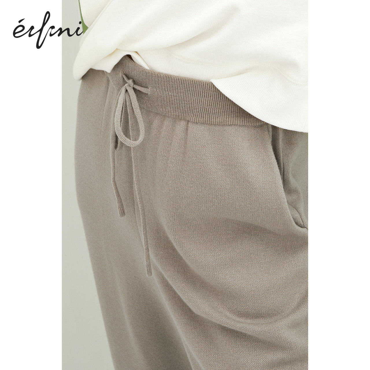 伊芙丽针织女2020年新款韩版休闲裤 伊芙丽旗舰休闲裤