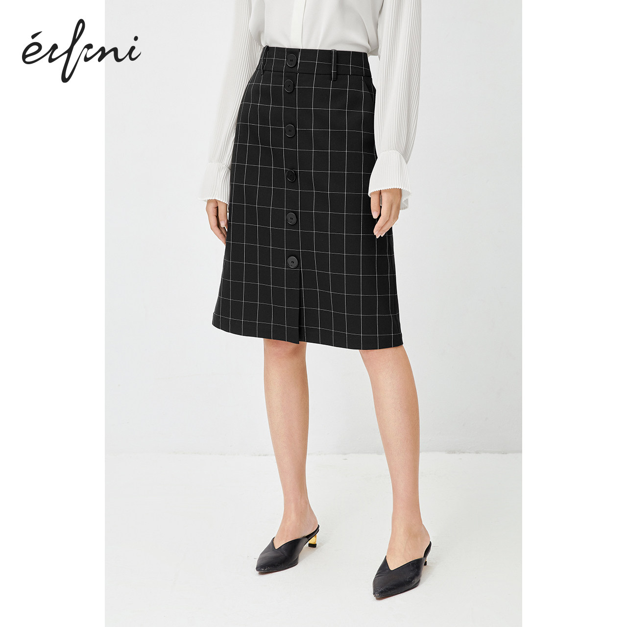 伊芙丽小2020新款春秋装高腰包臀裙 伊芙丽旗舰半身裙