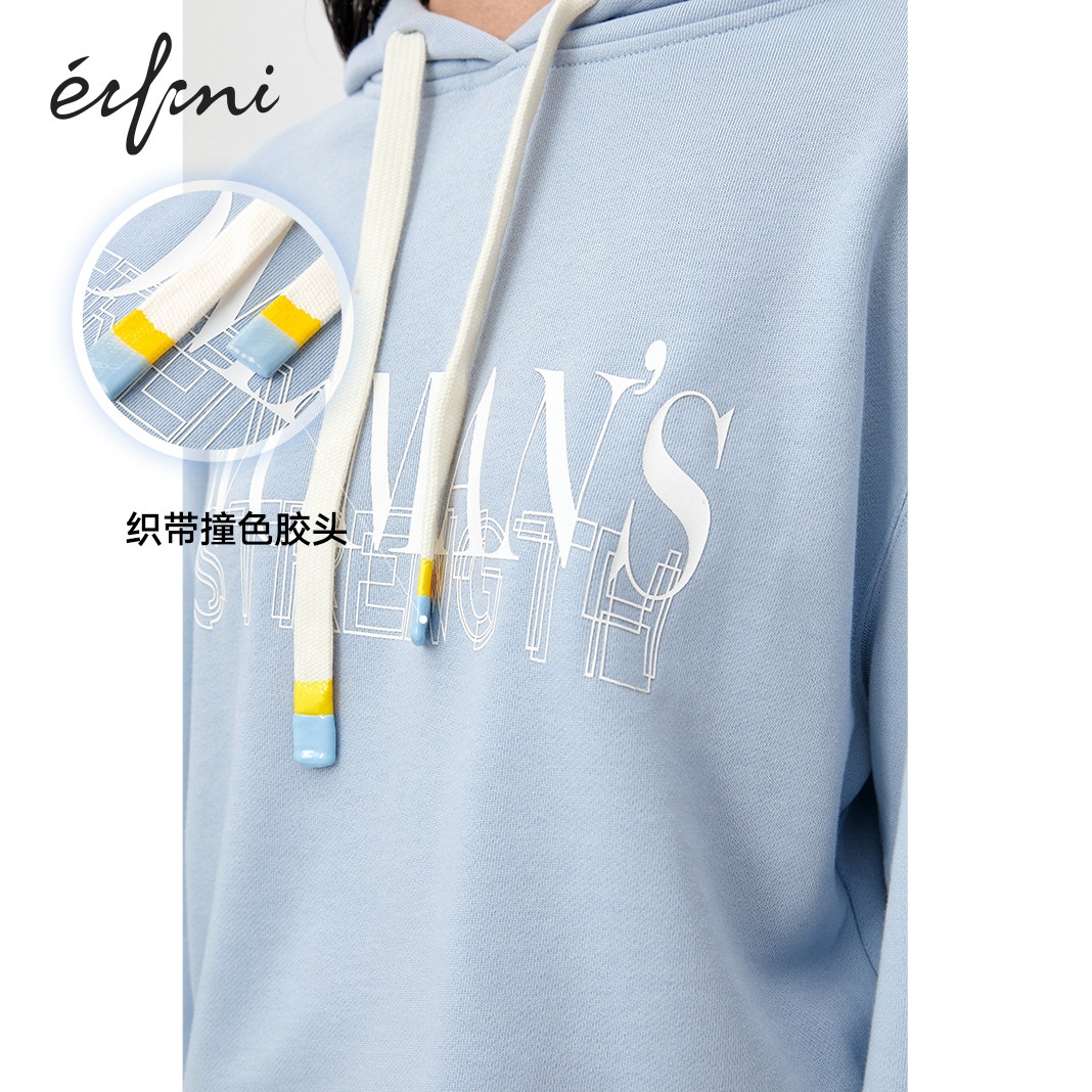 伊芙丽女2020年新款韩版宽松卫衣 伊芙丽旗舰卫衣/绒衫