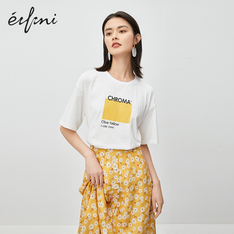 伊芙丽短袖2020年新款秋季ins t恤 伊芙丽旗舰T恤