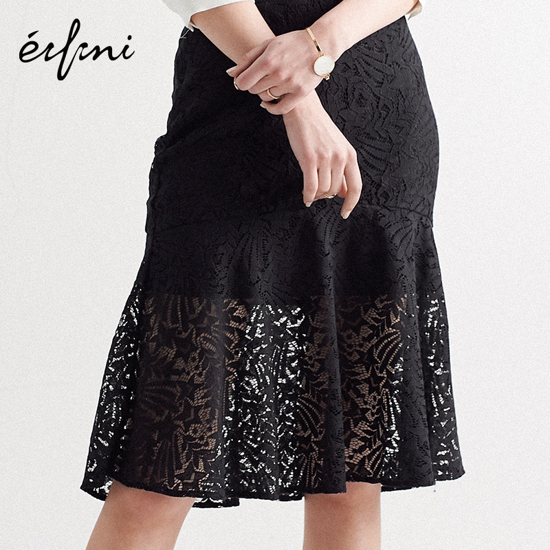 伊芙丽鱼尾裙女裙子2020夏季蕾丝裙 伊芙丽旗舰半身裙