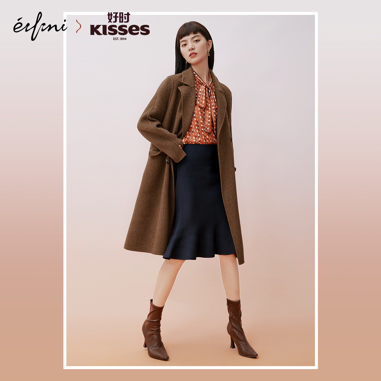 好时联名款伊芙丽女设计感小众衬衫 伊芙丽旗舰衬衫