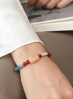 新中式天然石串珠手串