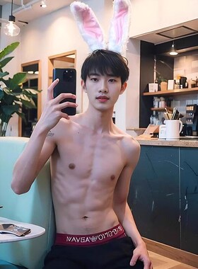 抖音小红书网红兔耳朵头箍