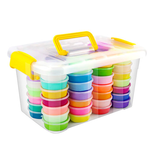 超轻粘土24色橡皮泥儿童安全无毒太空彩泥幼儿园手工diy黏土玩具 - 图3