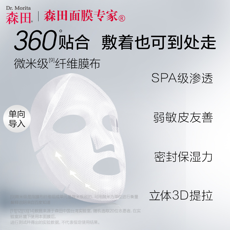 森田！经典五重玻尿酸补水保湿面膜
