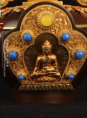 尼泊尔鎏金如来八塔藏传用品