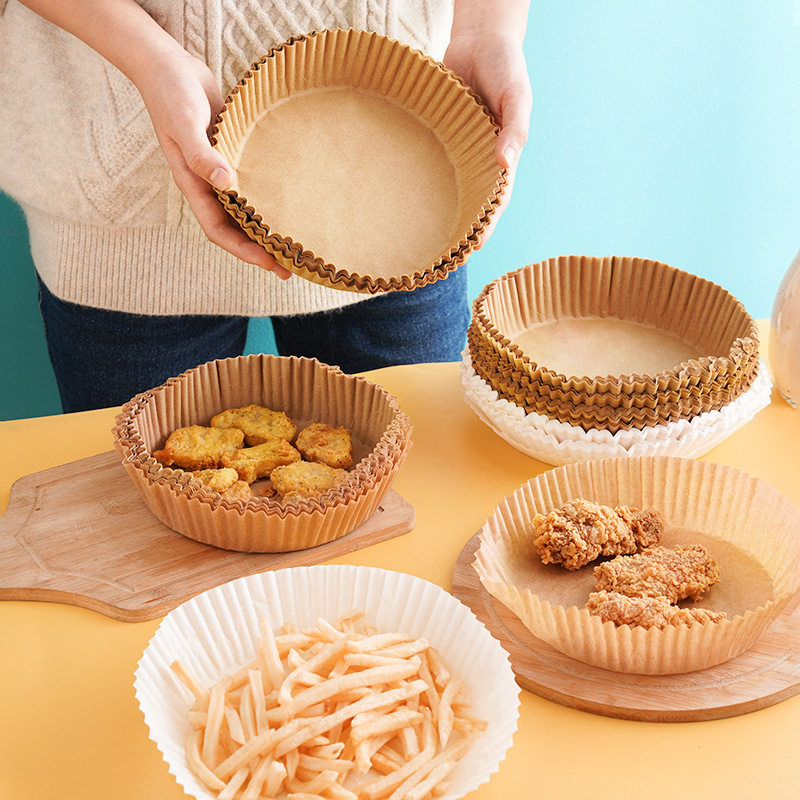 空气炸锅专用纸盘家用耐高温吸油纸垫食物烤箱烘焙硅油纸烧烤圆形,淘宝优惠券,粉丝福利购,淘宝优惠卷