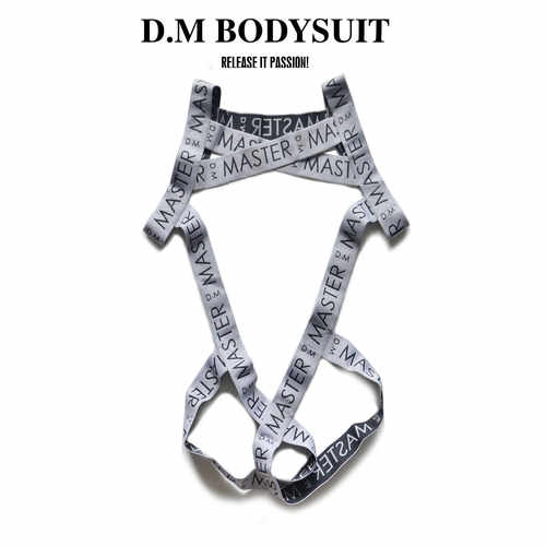 D.M男连体裤丁字裤套环字母肩带情趣性感吊环内裤镂空个性 - 图0