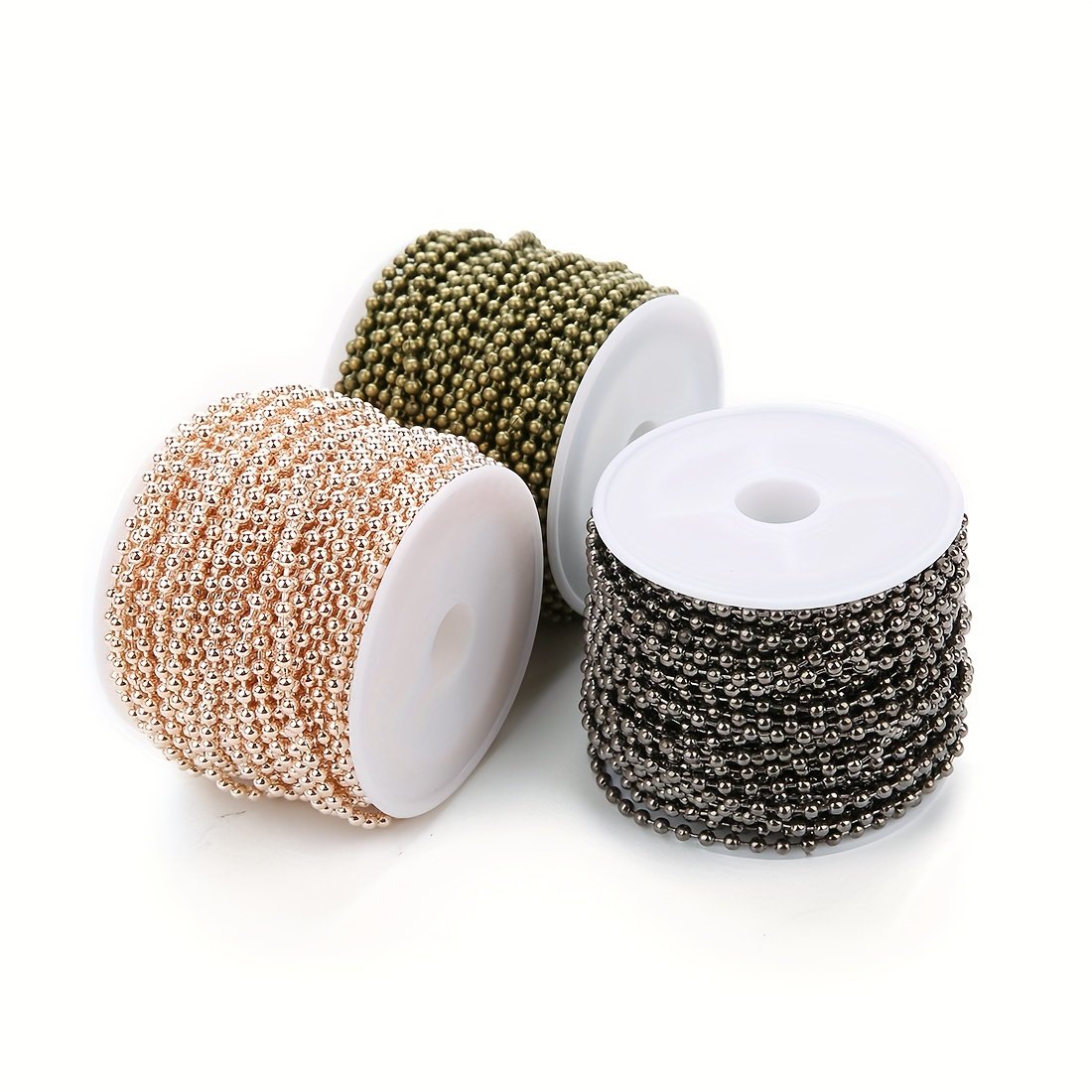 9米/卷铁珠链吊牌链铁挂链珠链金色圆珠链链条diy手工材料,淘宝优惠券,粉丝福利购,淘宝优惠卷