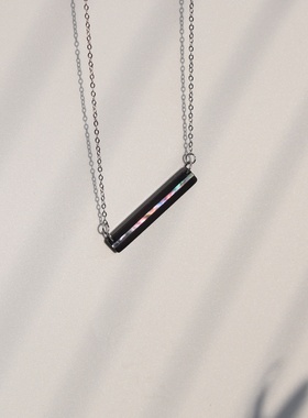 一生一世檀木镶天然海贝纯银链