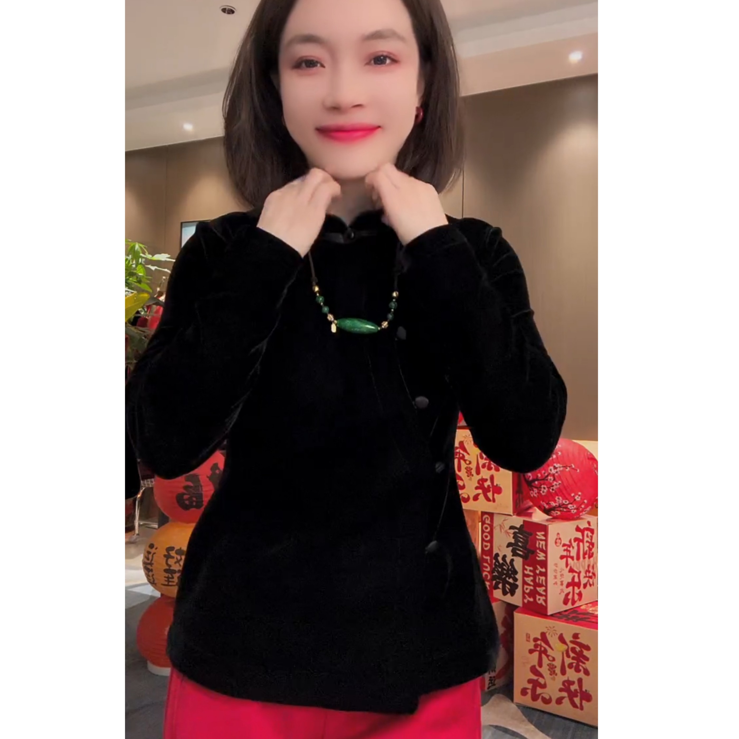 新中式立领盘扣长袖上衣女2025冬季新款加厚显瘦百搭气质衬衫高级,淘宝优惠券,粉丝福利购,淘宝优惠卷