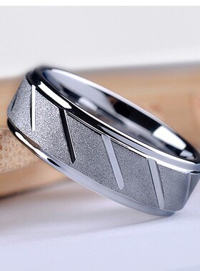 欧美时尚316l不锈钢磨砂戒指 热销新款男士霸气指环戒指厂家