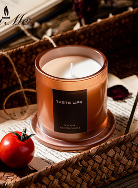 BYME金钟罩玻璃杯蜡烛伴手礼物SPA精油创意家居无烟香薰蜡烛摆件