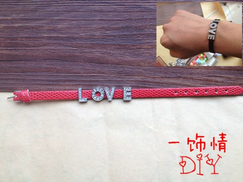 DIY Diamond Letter Pendant Diy Jewelry Accessose Accessose Bracelet Belt [8 ммп.