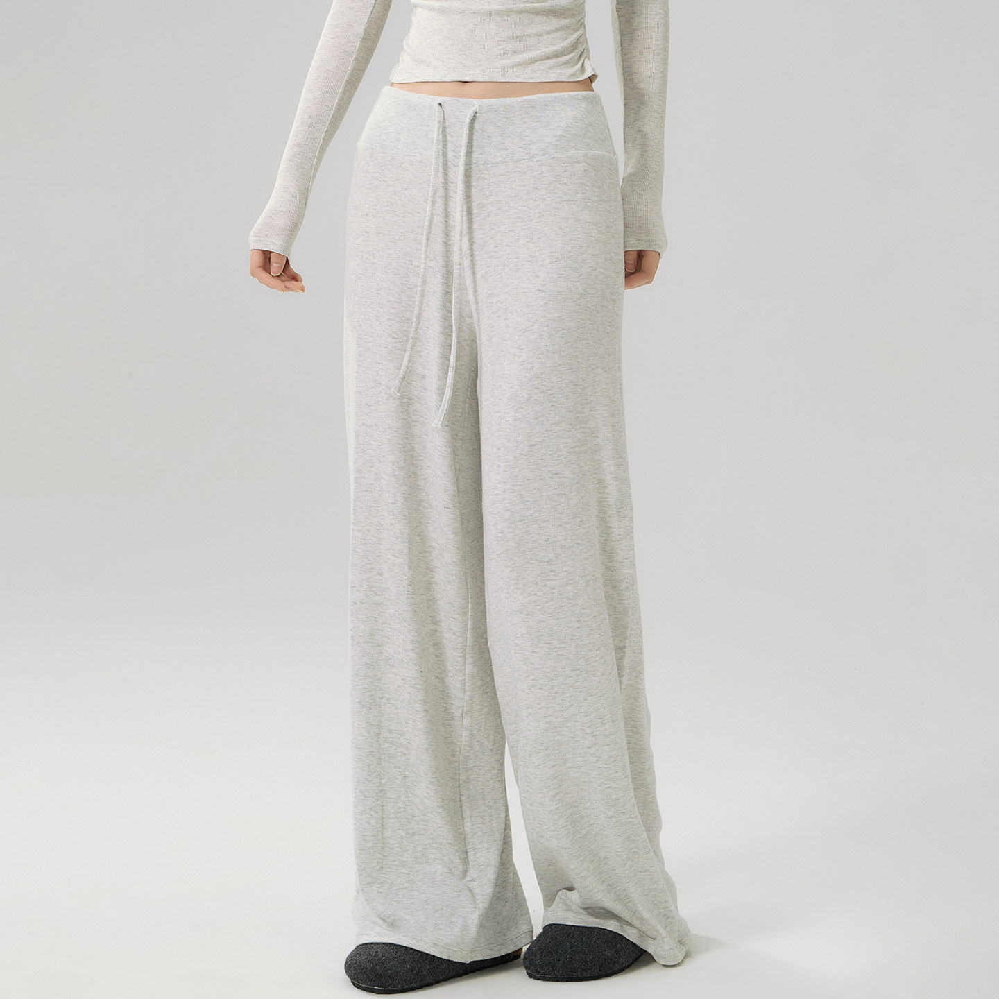 Mitaogirl裸感瑜伽裤女宽松保暖运动长裤户外跑步直筒健身阔腿裤,淘宝优惠券,粉丝福利购,淘宝优惠卷