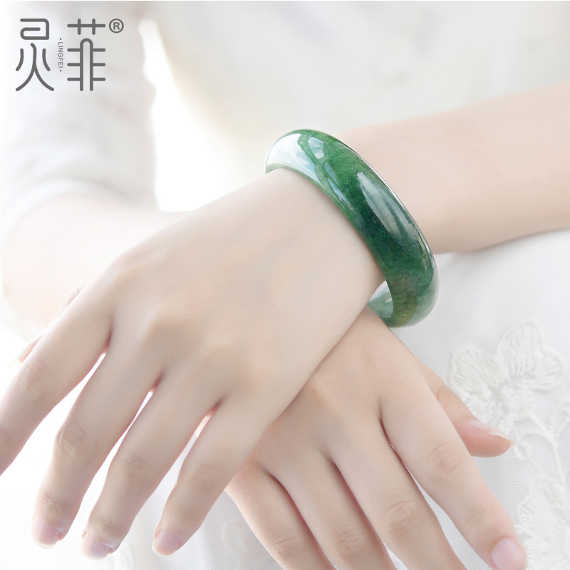 3690 灵菲冰种绿草莓晶手镯一物一图绿色水晶加宽厚镯子女招桃花 3690 灵菲冰种绿草莓晶手镯一物一图绿色水晶加宽厚镯子女招桃花