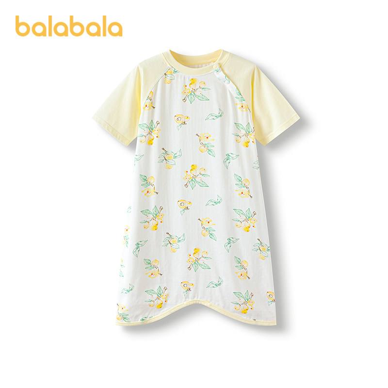 巴拉巴拉婴儿睡袋宝宝儿童睡衣新生儿柔软亲肤舒适印花满印清新萌