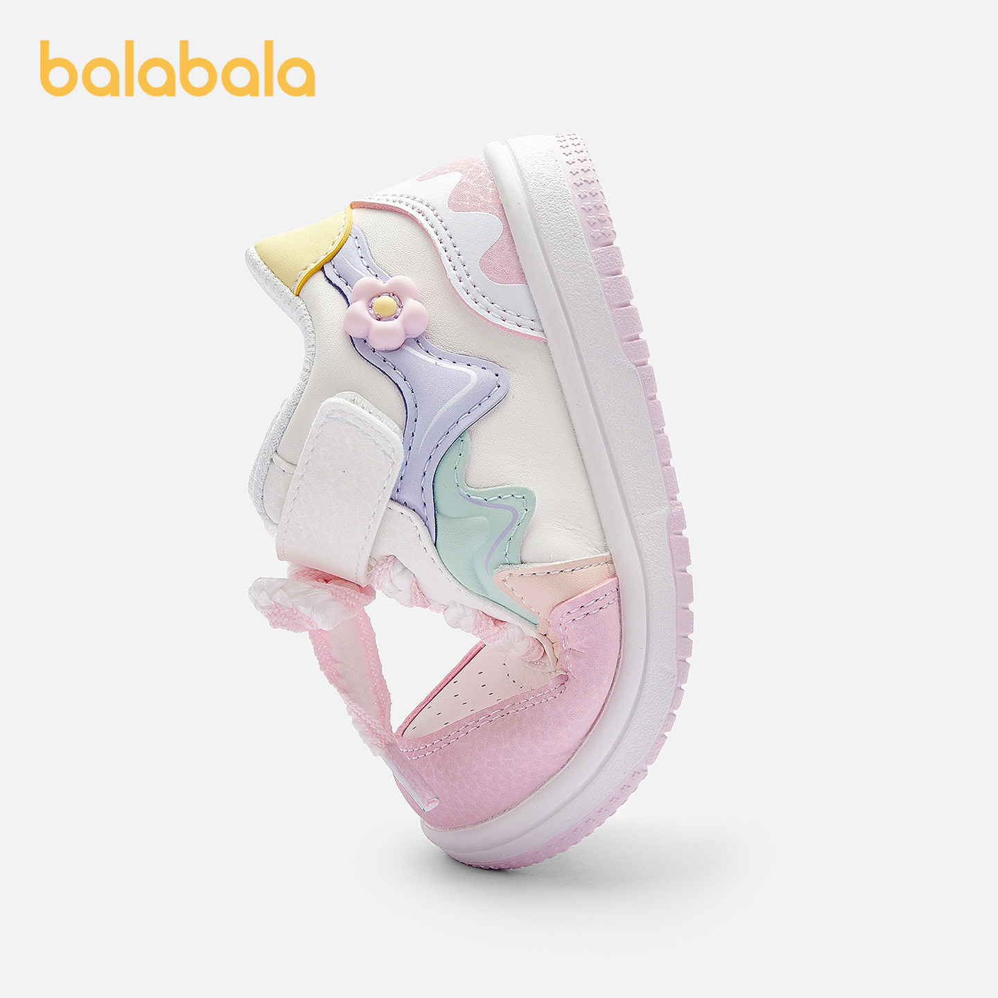 巴拉巴拉童鞋宝宝稳步鞋婴儿鞋透气防滑女童板鞋秋冬鞋子甜美可爱,淘宝优惠券,粉丝福利购,淘宝优惠卷