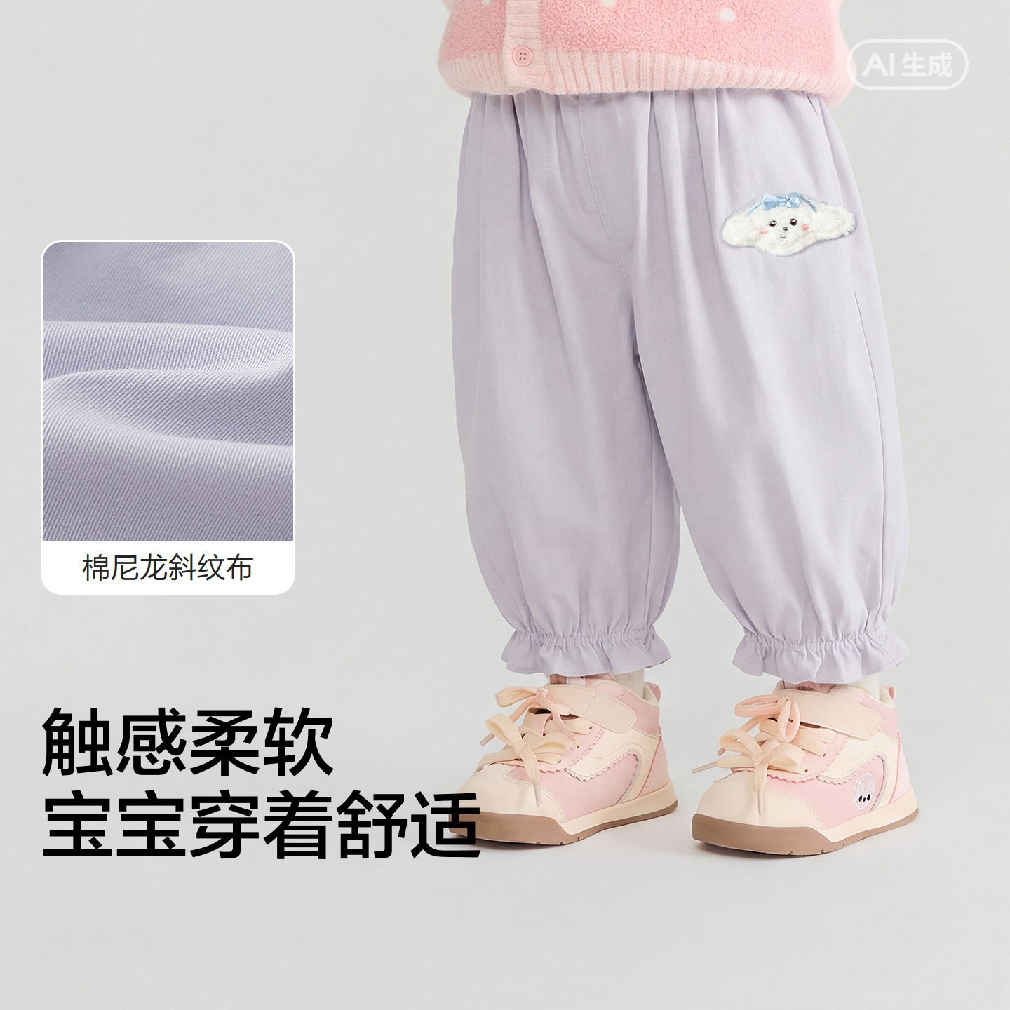 【商场同款】巴拉巴拉童装宝宝裤子女童休闲裤婴儿长裤2026新款萌,淘宝优惠券,粉丝福利购,淘宝优惠卷