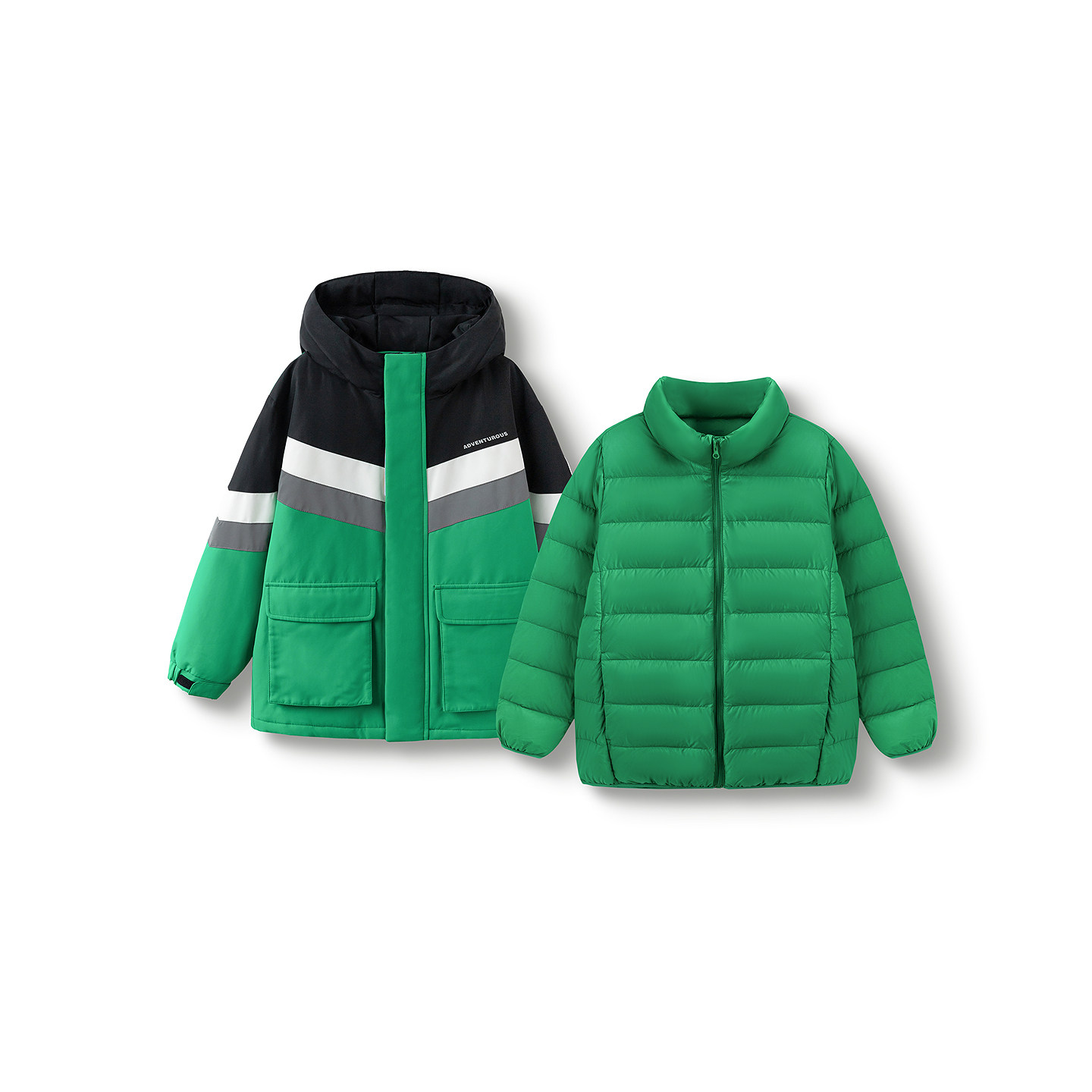 巴拉巴拉balaOne童装儿童两件套羽绒服男童女童2025冬季加厚保暖