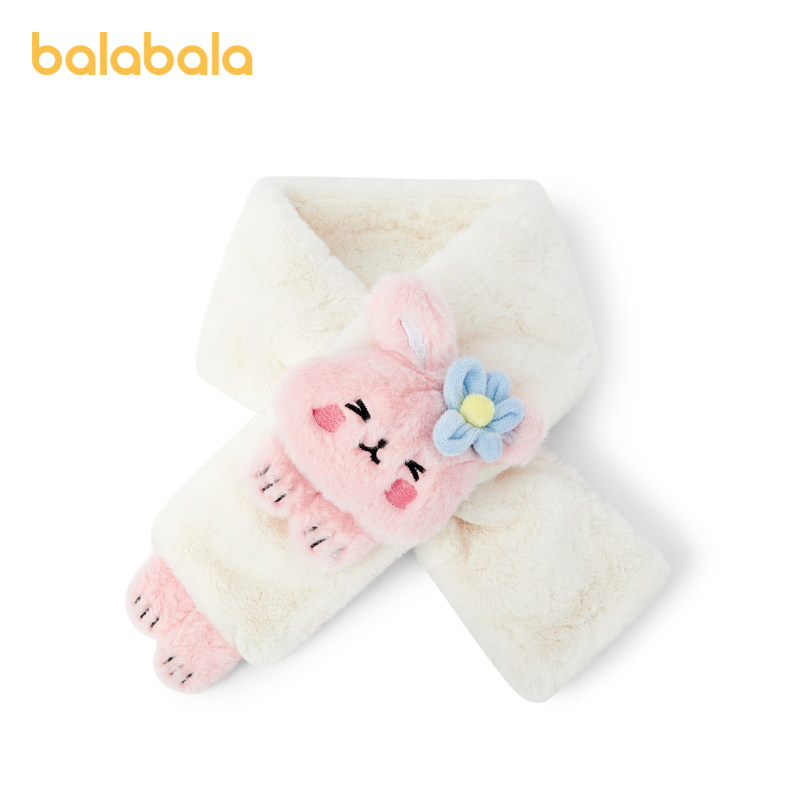 巴拉巴拉儿童围巾女童冬季保暖毛茸茸围脖玩偶可爱萌加厚舒适潮款,淘宝优惠券,粉丝福利购,淘宝优惠卷