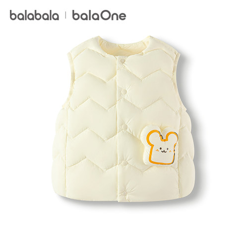 巴拉巴拉童装儿童羽绒马甲婴儿宝宝女童男童背心新款2025秋冬装潮 - 图3