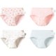 巴拉巴拉女童内裤儿童三角短裤小童宝宝中童平角男童四角裤四条装