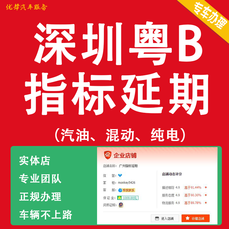 广州指标延期深圳指标延期车牌续期更新粤AB车辆汽车过户迁入迁出 - 图1