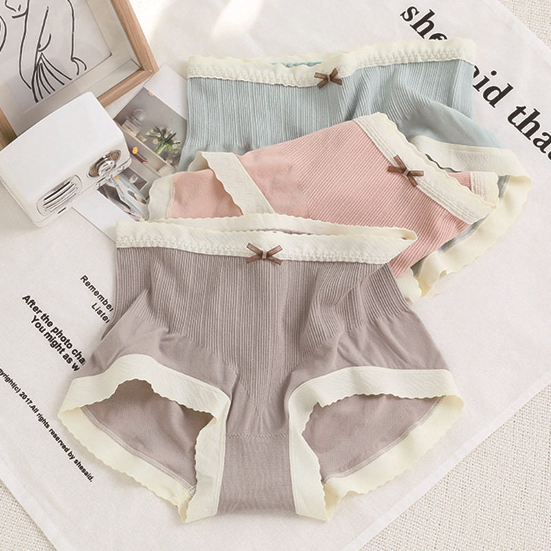 莫代尔女内裤夏提臀无痕蕾丝舒适可爱少女透气高弹中腰 3条包邮,淘宝优惠券,粉丝福利购,淘宝优惠卷