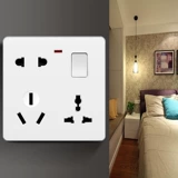 86 Темная установка Много -функция, одна открытая, восемь отверстий, 5 отверстий, шесть отверстий, десять отверстий, два -три -три -с плюсами с выключателем 8 -отверстие