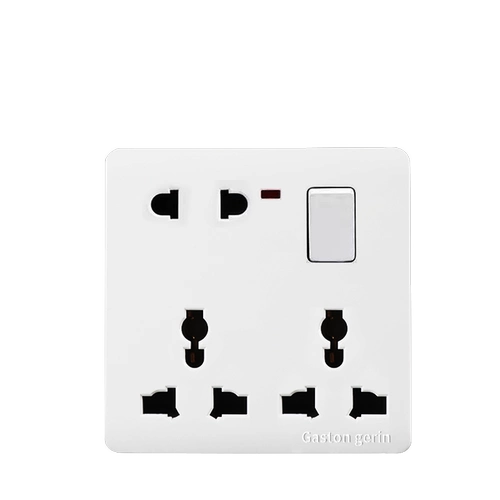 86 тип один открытый восемь сокетов 13A британские розетки тайно установлены в гонконге -стиле универсальный 8 -отверстие два -три -три -три -три -полосы выключателя