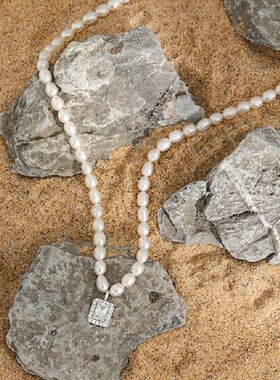 analuisa锆石925银女项链时尚潮