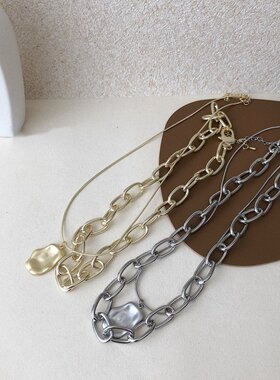 pixiemarket欧美新粗粗链条吊坠