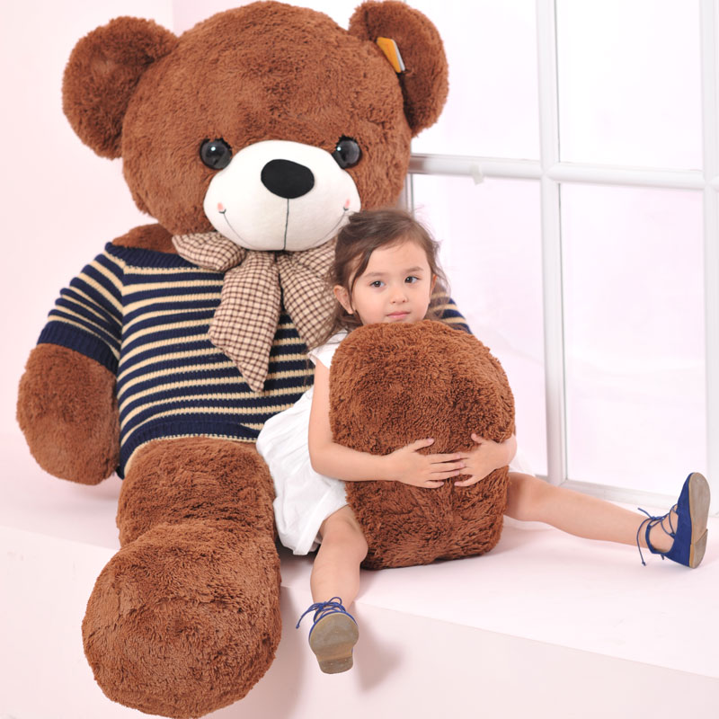 泰迪熊公仔大号毛绒玩具熊娃娃布娃娃大熊玩偶礼物女生超大抱抱熊 - 图0