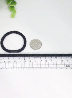 diy黑色皮筋手工发圈18元包邮