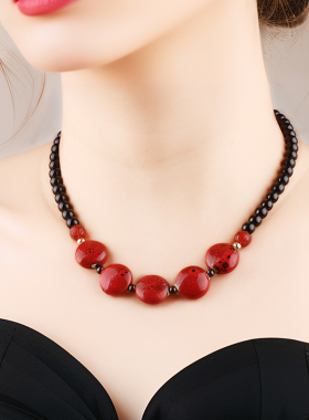 项链女锁骨链2023年新款简约百搭民族风设计感短款脖子饰品颈链