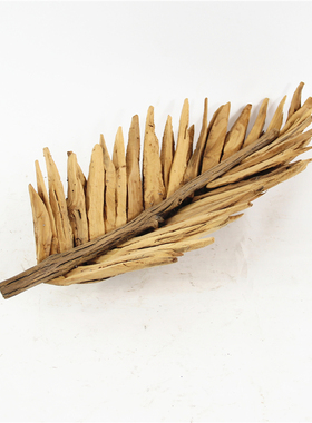 原创手工制作ins侘寂风艺术品木质摆件民宿酒店树根树叶装饰品