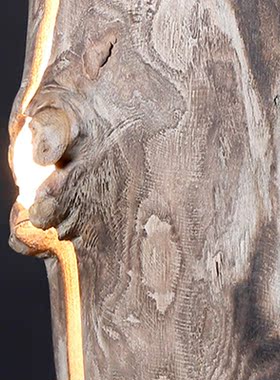 专业手工原木工艺落地台灯装饰